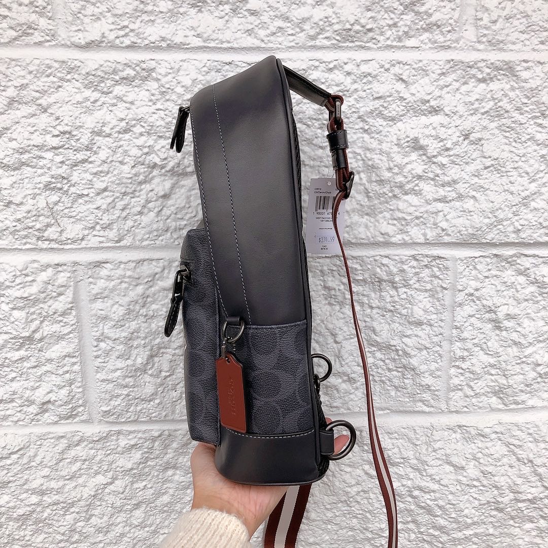 Coach CB913 West Pack In Signature Canvas In QB/Denim/Chalk Coach CB913 West Pack In Signature Canvas In QB/Denim/Chalk